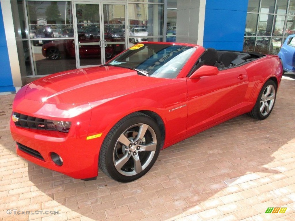 2012 Camaro LT/RS Convertible - Victory Red / Black photo #11
