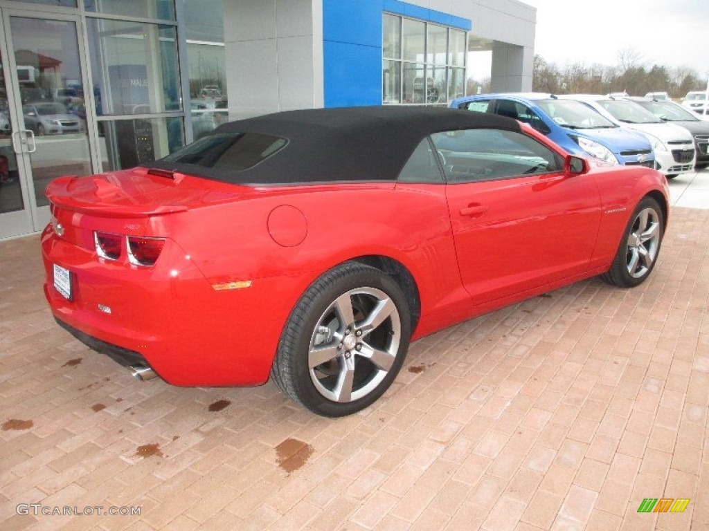 2012 Camaro LT/RS Convertible - Victory Red / Black photo #14