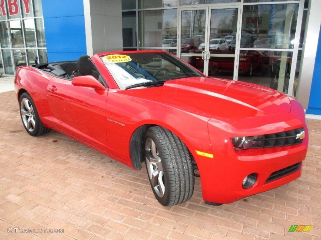 2012 Camaro LT/RS Convertible - Victory Red / Black photo #15
