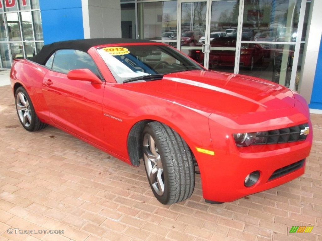 2012 Camaro LT/RS Convertible - Victory Red / Black photo #16