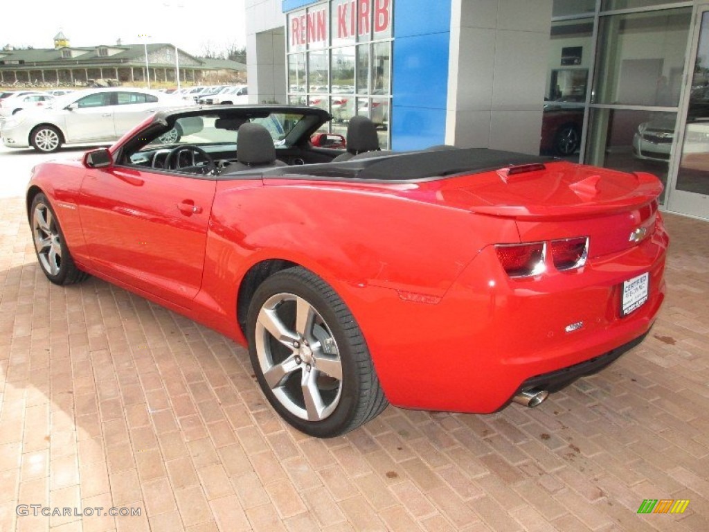 2012 Camaro LT/RS Convertible - Victory Red / Black photo #17