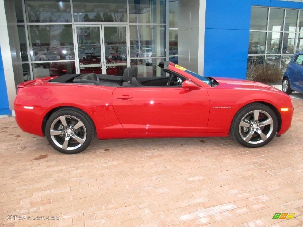 2012 Camaro LT/RS Convertible - Victory Red / Black photo #20