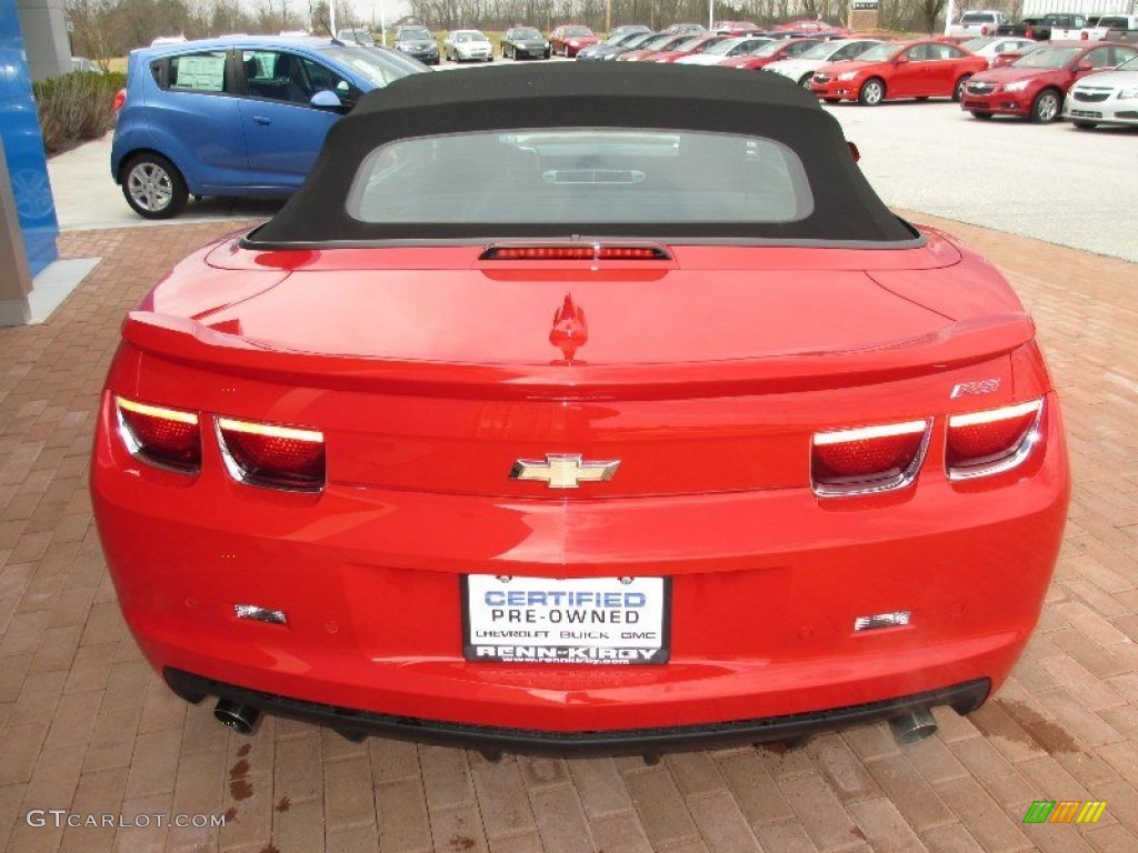 2012 Camaro LT/RS Convertible - Victory Red / Black photo #21