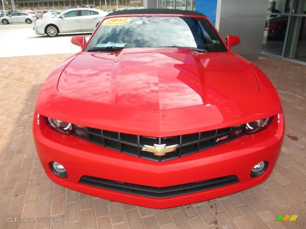 2012 Camaro LT/RS Convertible - Victory Red / Black photo #23