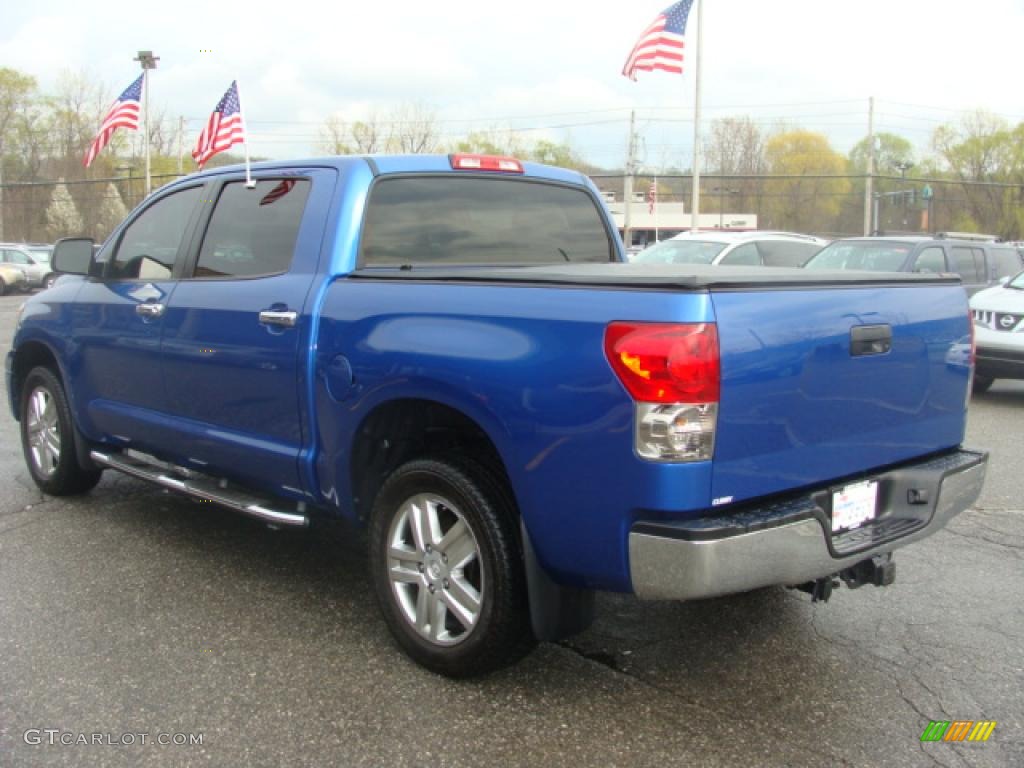 2007 Tundra Limited CrewMax 4x4 - Blue Streak Metallic / Graphite Gray photo #3