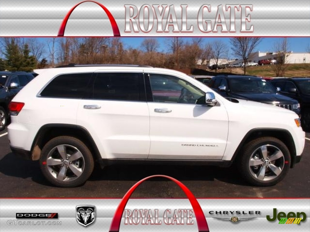 2014 Grand Cherokee Limited 4x4 - Bright White / New Zealand Black/Light Frost photo #1