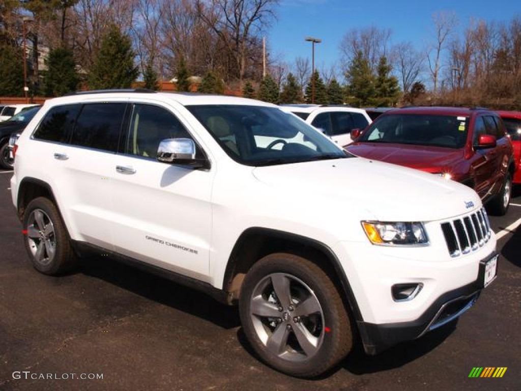 2014 Grand Cherokee Limited 4x4 - Bright White / New Zealand Black/Light Frost photo #2