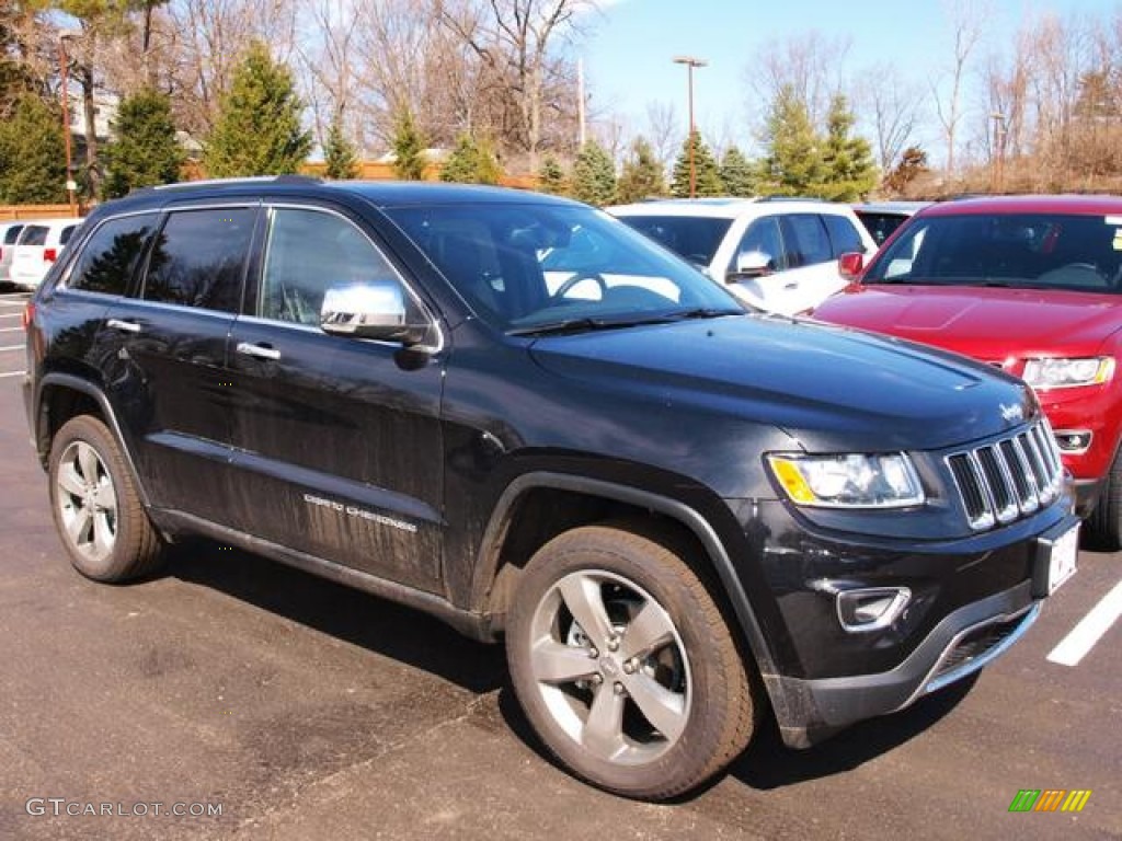 2014 Grand Cherokee Limited 4x4 - Brilliant Black Crystal Pearl / Morocco Black photo #2