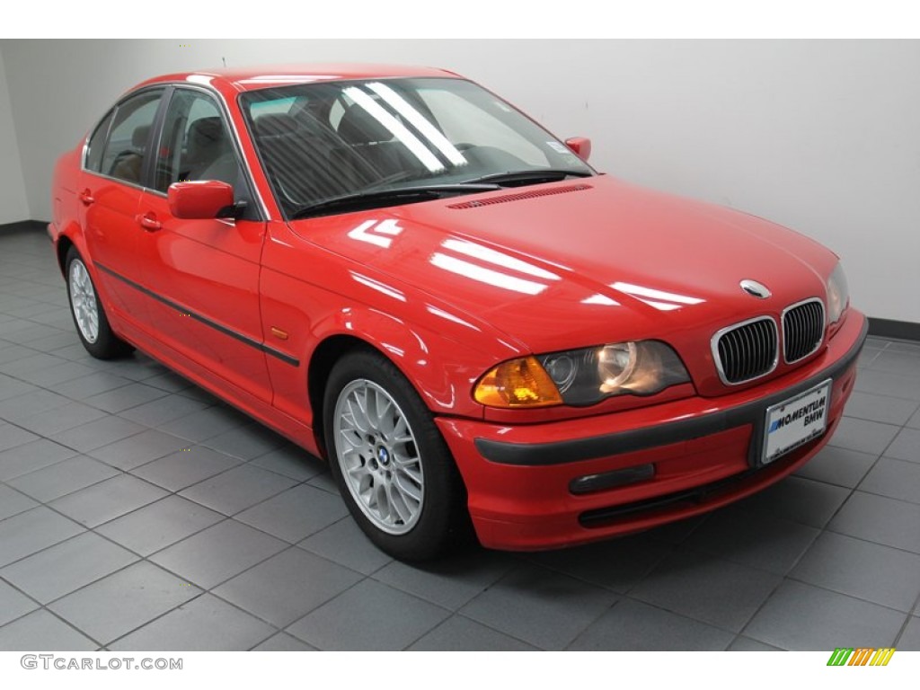 Bright Red BMW 3 Series