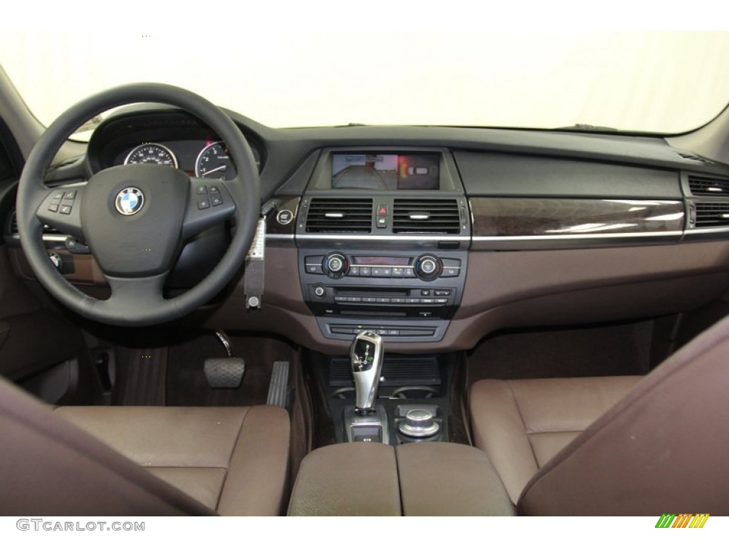 2009 BMW X5 xDrive30i Saddle Brown Nevada Leather Dashboard Photo #79314524