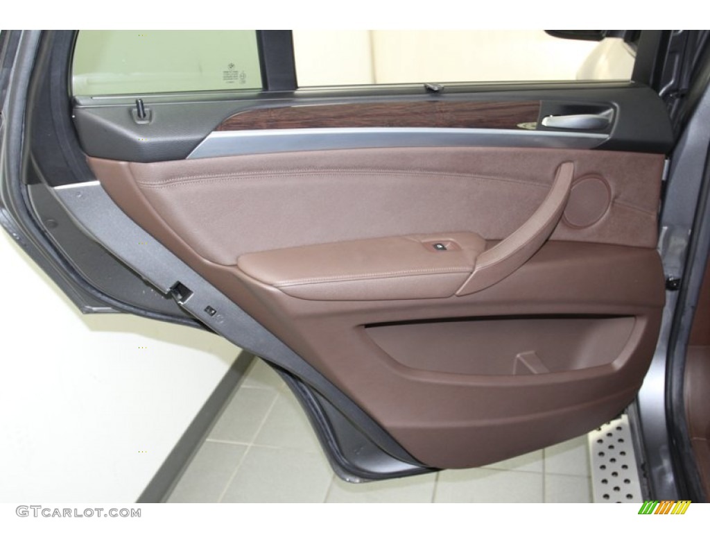 2009 BMW X5 xDrive30i Saddle Brown Nevada Leather Door Panel Photo #79314830