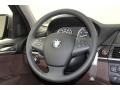 2009 BMW X5 Saddle Brown Nevada Leather Interior Steering Wheel Photo