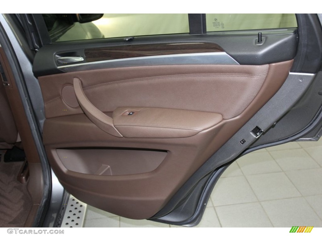 2009 BMW X5 xDrive30i Saddle Brown Nevada Leather Door Panel Photo #79314906