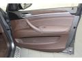 2009 BMW X5 Saddle Brown Nevada Leather Interior Door Panel Photo