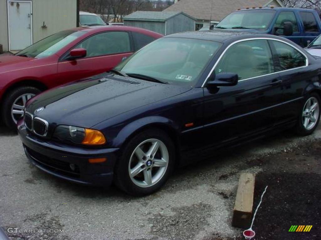 2002 3 Series 325i Coupe - Orient Blue Metallic / Sand photo #2