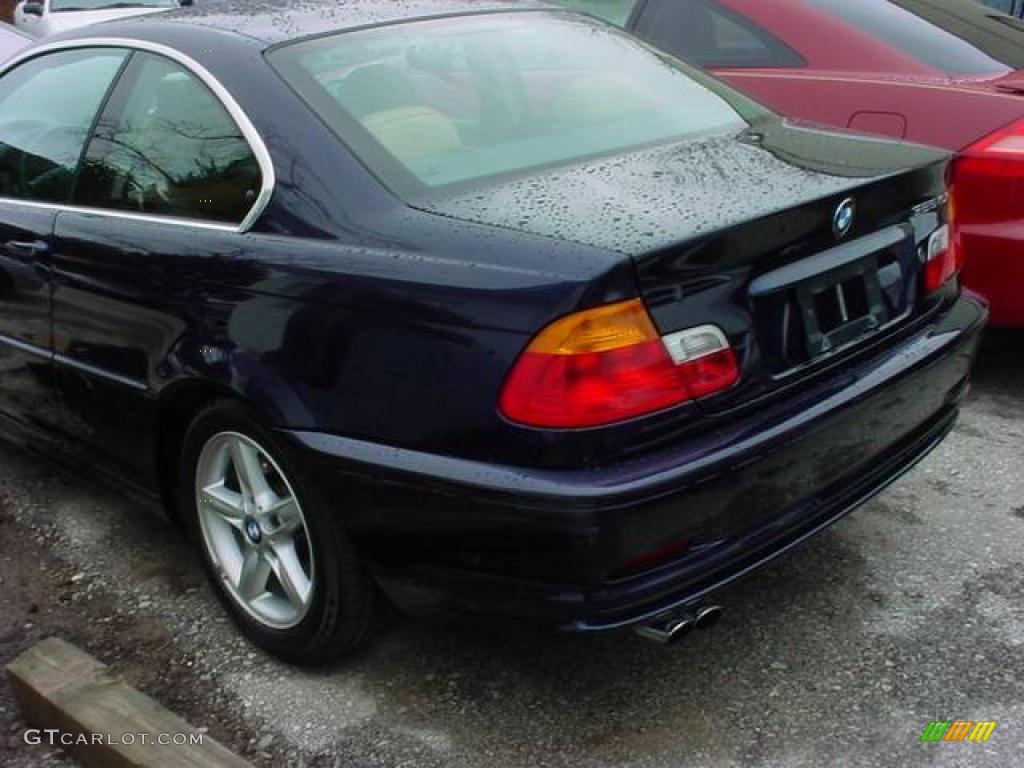 2002 3 Series 325i Coupe - Orient Blue Metallic / Sand photo #4