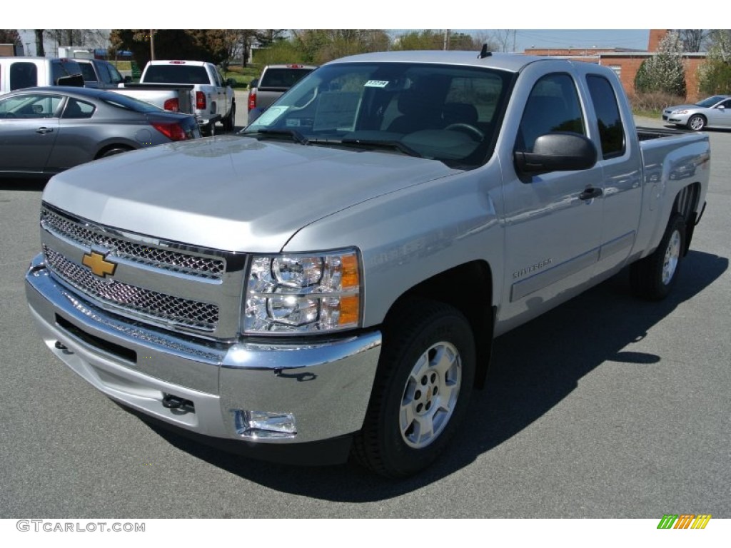 2013 Silverado 1500 LT Extended Cab 4x4 - Silver Ice Metallic / Ebony photo #2