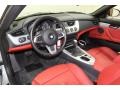 2010 BMW Z4 Coral Red Interior Prime Interior Photo