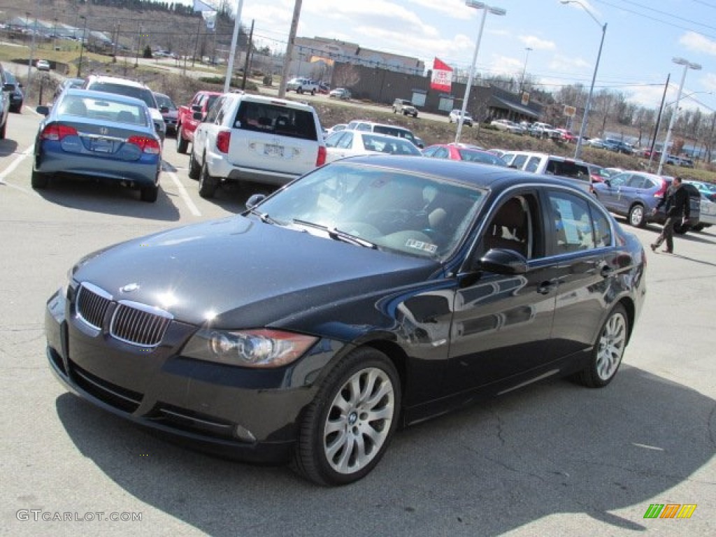 2006 3 Series 330xi Sedan - Black Sapphire Metallic / Terra/Black Dakota Leather photo #5