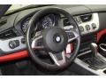 2010 BMW Z4 Coral Red Interior Steering Wheel Photo