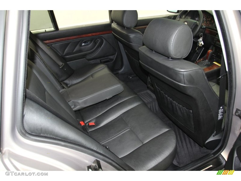 Black Interior 2003 BMW 5 Series 525i Sport Wagon Photo #79317917