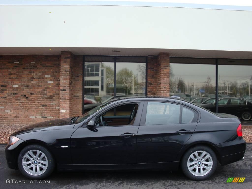 2006 3 Series 325i Sedan - Jet Black / Terra/Black Dakota Leather photo #3