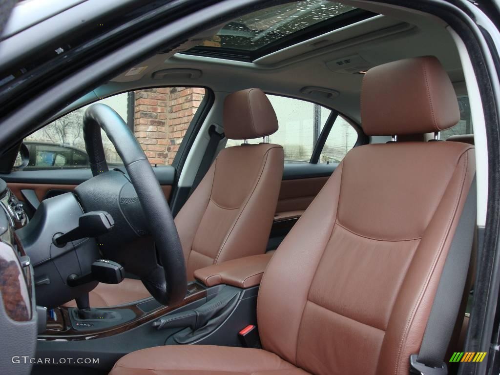 2006 3 Series 325i Sedan - Jet Black / Terra/Black Dakota Leather photo #9