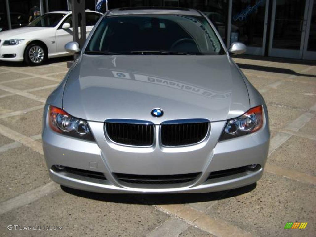 2006 3 Series 325i Sedan - Titanium Silver Metallic / Black photo #3