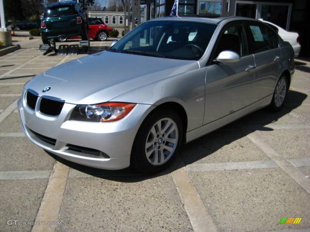 2006 3 Series 325i Sedan - Titanium Silver Metallic / Black photo #4