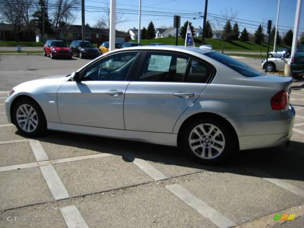2006 3 Series 325i Sedan - Titanium Silver Metallic / Black photo #5