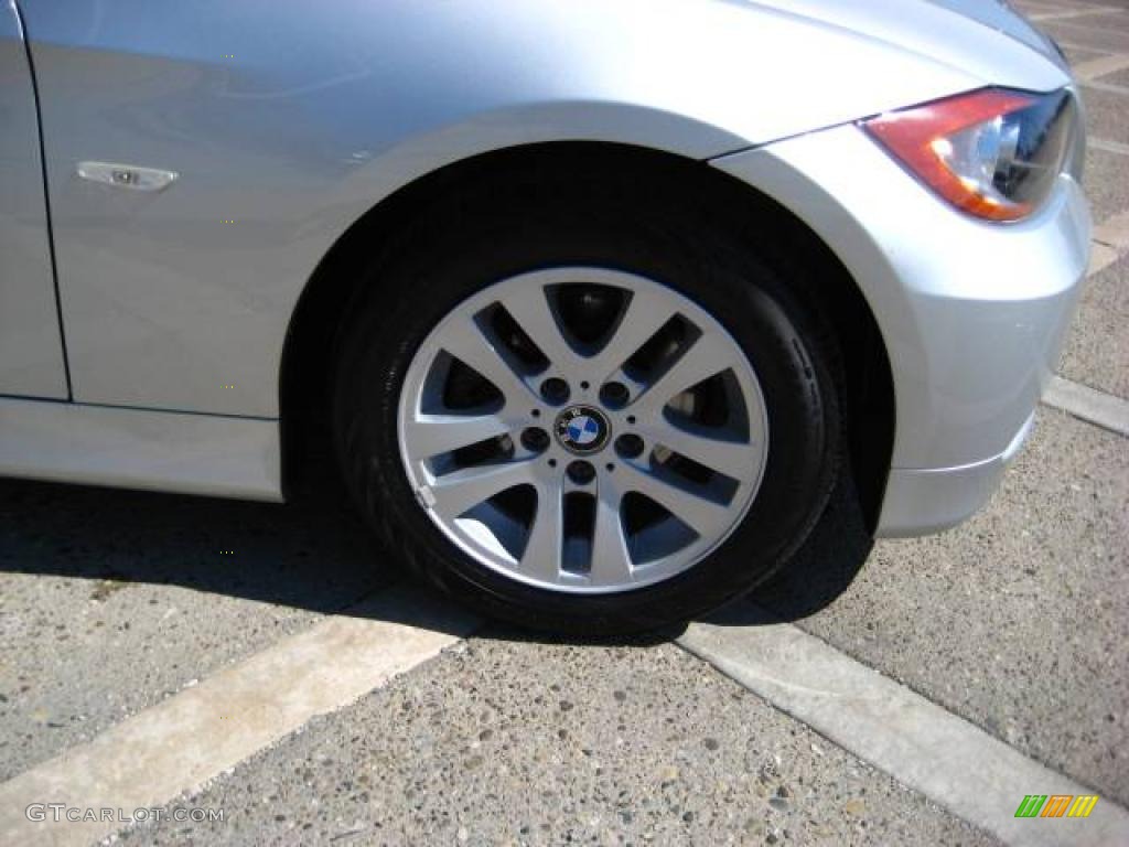 2006 3 Series 325i Sedan - Titanium Silver Metallic / Black photo #10