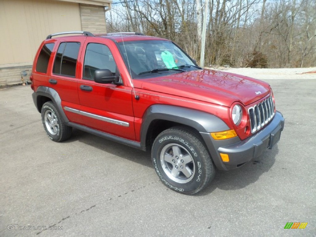 Inferno Red Pearl 2006 Jeep Liberty Sport 4x4 Exterior Photo #79321419