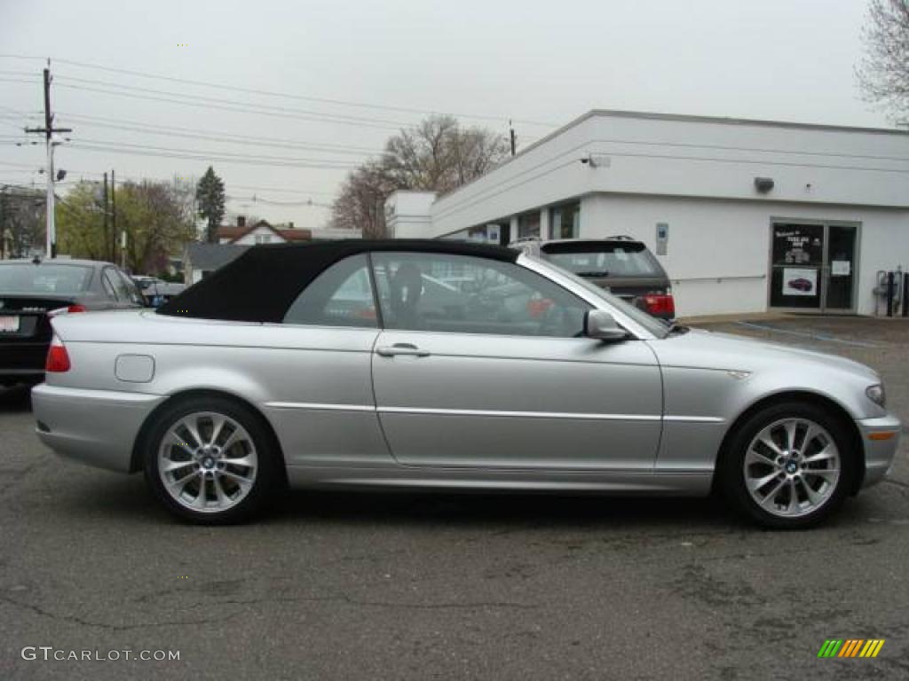 2006 3 Series 330i Convertible - Titanium Silver Metallic / Black photo #2