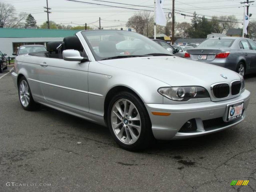 2006 3 Series 330i Convertible - Titanium Silver Metallic / Black photo #3
