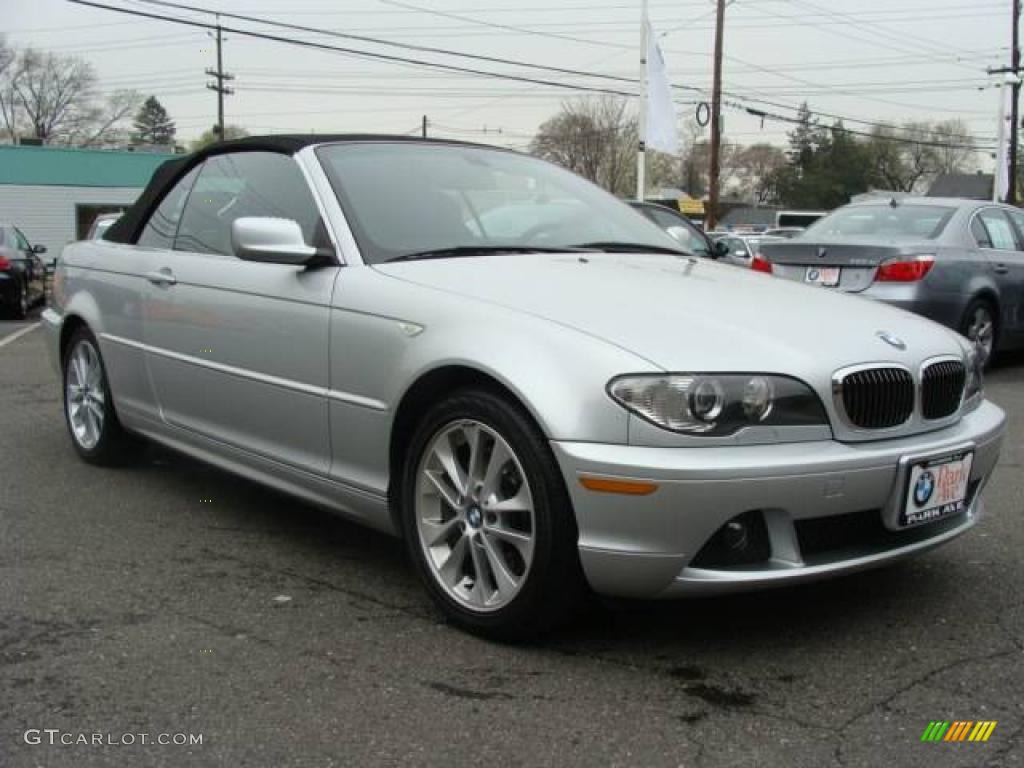 2006 3 Series 330i Convertible - Titanium Silver Metallic / Black photo #4