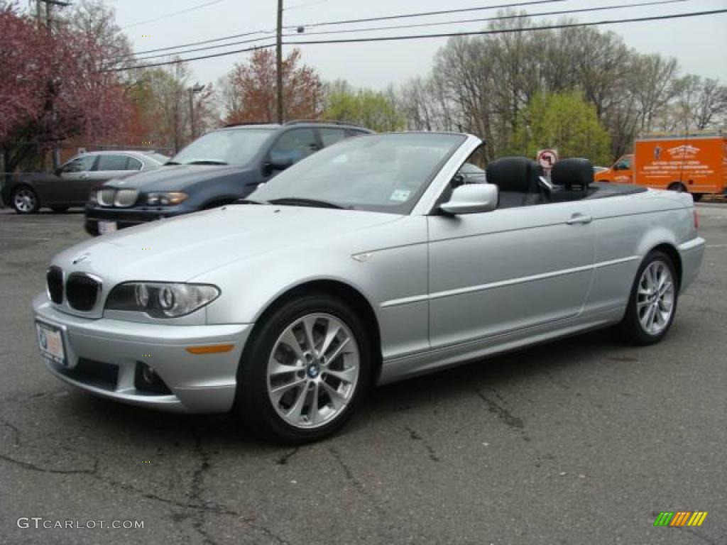 2006 3 Series 330i Convertible - Titanium Silver Metallic / Black photo #6