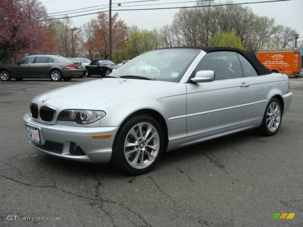 2006 3 Series 330i Convertible - Titanium Silver Metallic / Black photo #7
