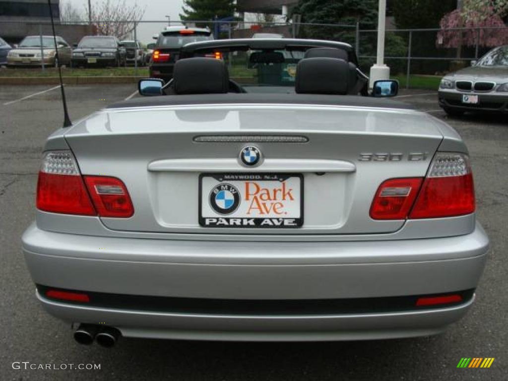 2006 3 Series 330i Convertible - Titanium Silver Metallic / Black photo #12