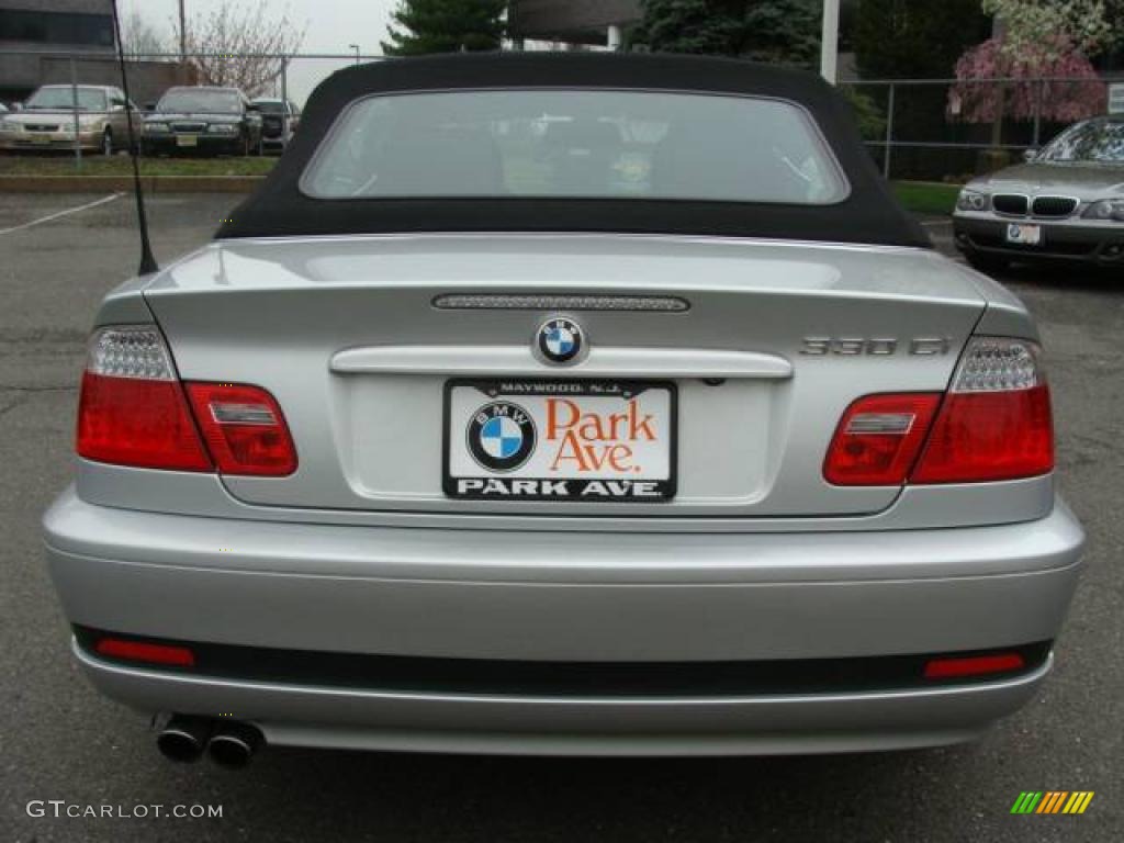 2006 3 Series 330i Convertible - Titanium Silver Metallic / Black photo #13