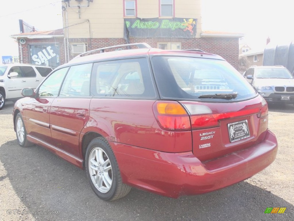 2003 Legacy 2.5 GT Wagon - Regatta Red Pearl / Beige photo #6