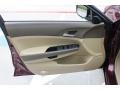 Ivory 2009 Honda Accord LX-P Sedan Door Panel