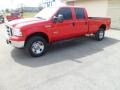 2006 Red Clearcoat Ford F350 Super Duty XLT Crew Cab 4x4  photo #7