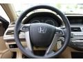 Ivory 2009 Honda Accord LX-P Sedan Steering Wheel