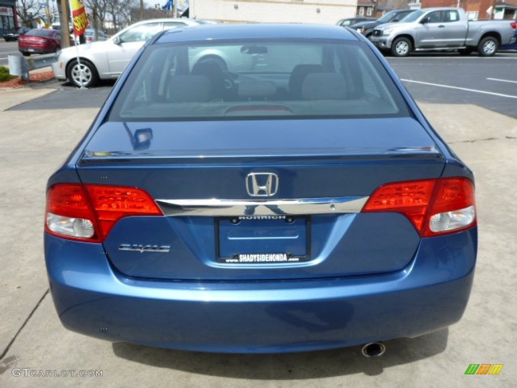 2010 Civic LX-S Sedan - Atomic Blue Metallic / Black photo #16