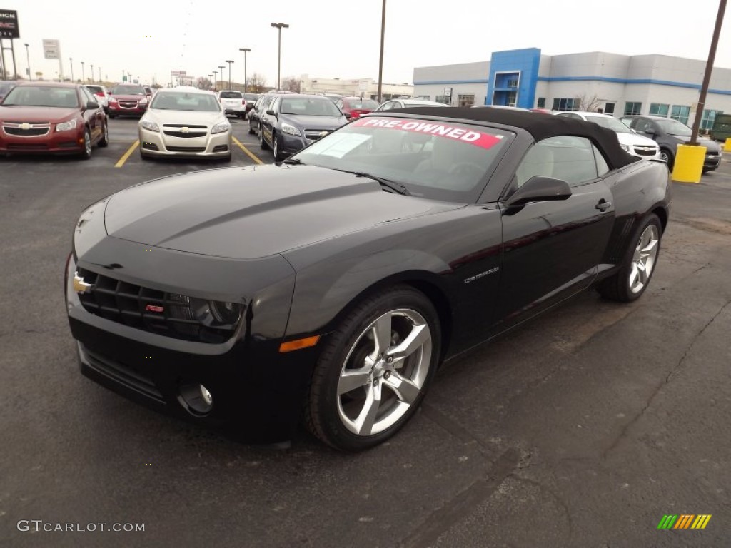 2011 Camaro LT/RS Convertible - Black / Beige photo #1