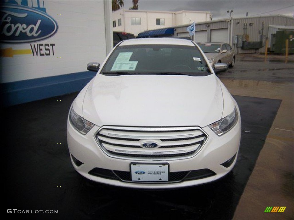 2013 Taurus Limited - White Platinum Tri-Coat / Charcoal Black photo #2