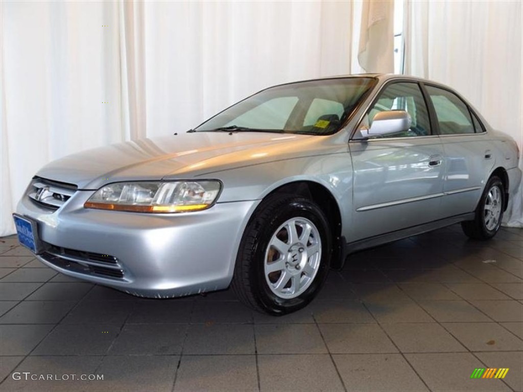 2002 Accord SE Sedan - Satin Silver Metallic / Quartz Gray photo #7