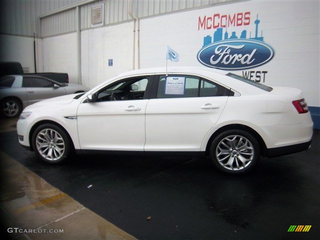 2013 Taurus Limited - White Platinum Tri-Coat / Charcoal Black photo #9