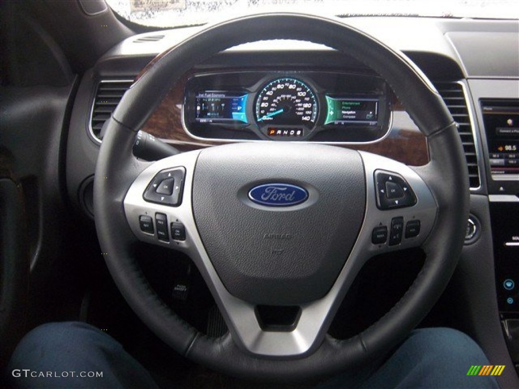 2013 Taurus Limited - White Platinum Tri-Coat / Charcoal Black photo #21