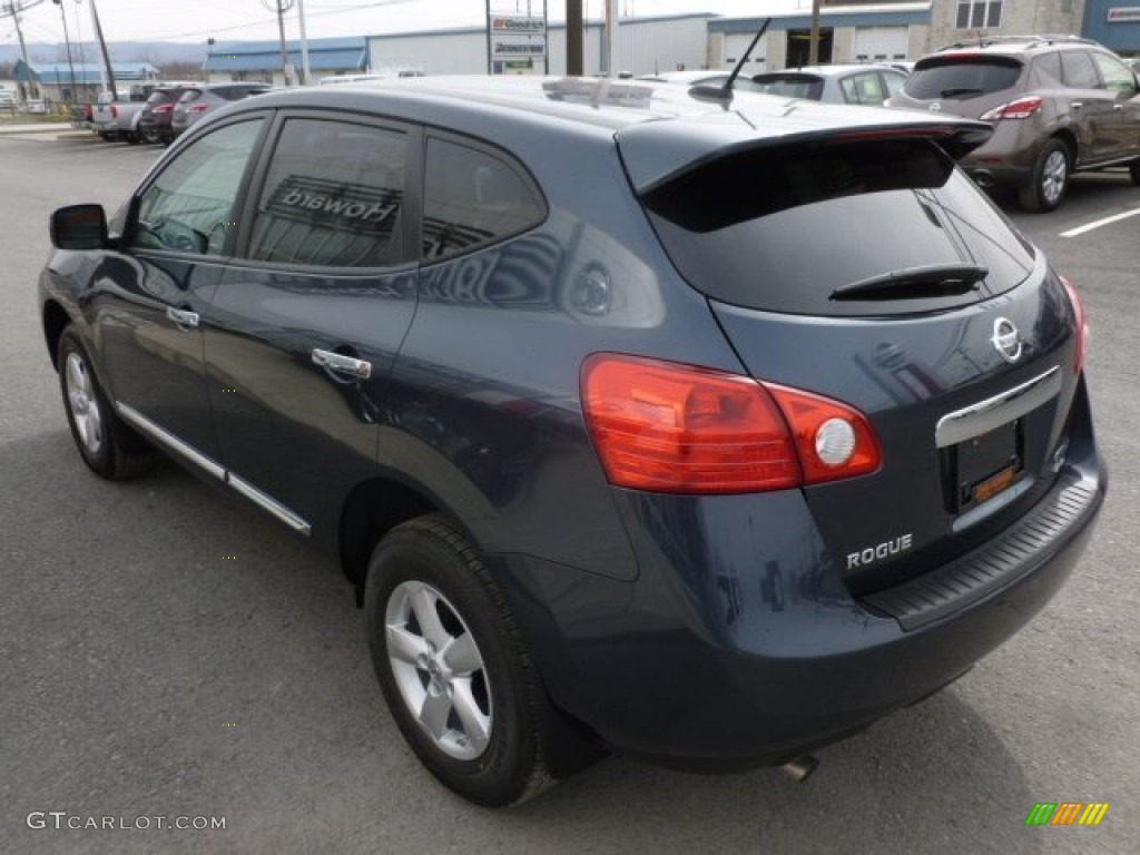 2013 Rogue S AWD - Graphite Blue / Black photo #5